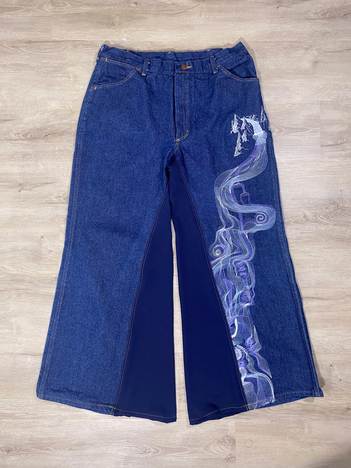 Super Baggy Waterfall Denim Dark Wash