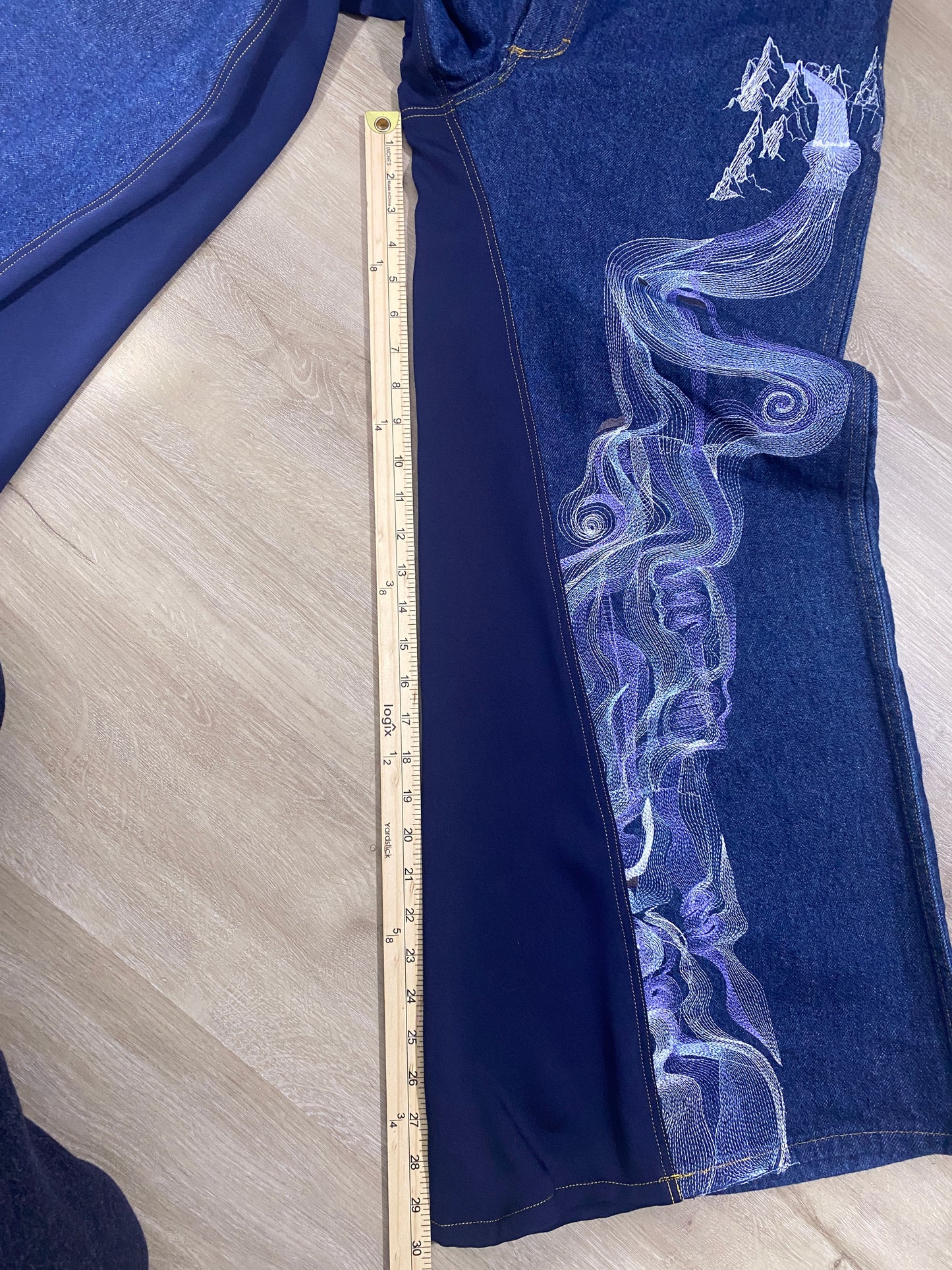 Super Baggy Waterfall Denim Dark Wash